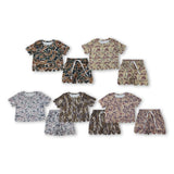 RTS Matching  toddler clothes camo scallop  print set girls summer clothing-2026.4.7