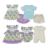 RTS Matching kids clothing embroidery daddy print clothing baby summer clothing-2026.4.20