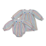 RTS kids matching clothing embroidery heart print clothing girl Valentine clothing-2025.12.3