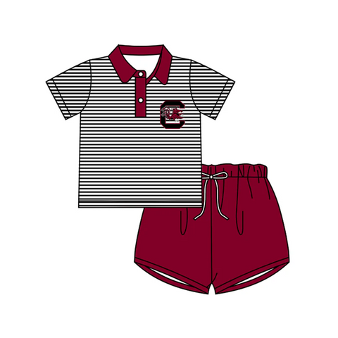 Order Deadline:28th Apr. Split order baby boy clothes state boy summer shorts set 4