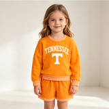 GLS0163 girls TENNESSEE orange long sleeve shorts outfits vinyl