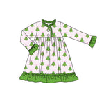 Order Deadline:2nd Aug. Split order baby girl clothes  tree girl winter dress