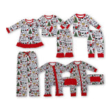RTS toddler clothes matching farm life print clothing  mama kids christmas clothes-2025.11.4