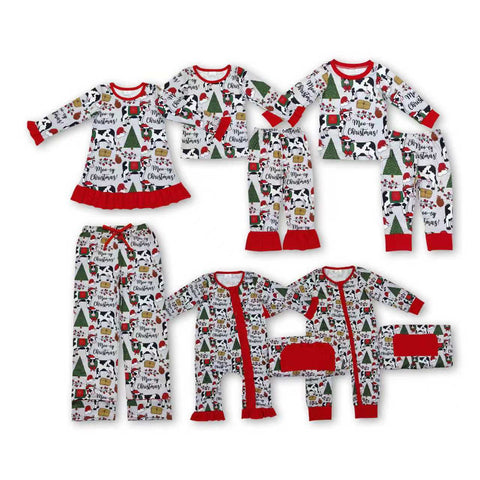 RTS toddler clothes matching farm life print clothing  mama kids christmas clothes-2025.11.4