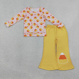 Matching Baby girls Halloween long sleeves pants outfits