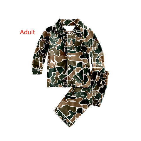 Order Deadline:28th Dec. Split order adult clothes camo adult  men pajamas set