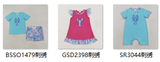 RTS kids matching clothing embroidered crayfish print clothing baby summer clothing-2025.8.12