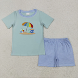 RTS baby clothes boy summer set  beach baby summer shorts set-2025.6.21