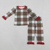 RTS toddler clothes matching gingham print clothing  mama kids christmas clothes-2025.11.17