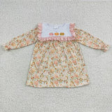 Matching Baby boys girls pumpkin clothing embroidery
