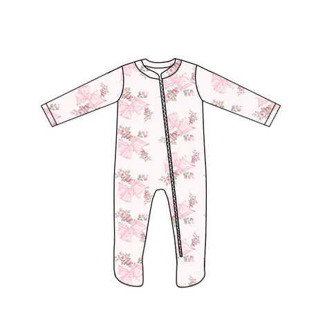 Order Deadline：15th Dec. Split order baby girl bows  girl winter romper