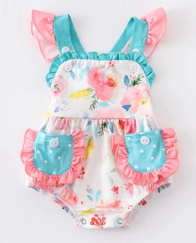 Order Deadline:28th Mar. Split order baby girl clothes flower baby girl summer bubble