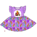 Custom order MOQ 3pcs each design toddler clothes girl cartoon summer dress