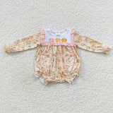 Matching Baby boys girls pumpkin clothing embroidery