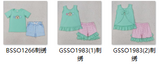 RTS kids clothes dog embroidery kids summer matching clothes