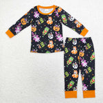 BLP0825   toddler boy clothes cartoon dog boy halloween pajamas winter set