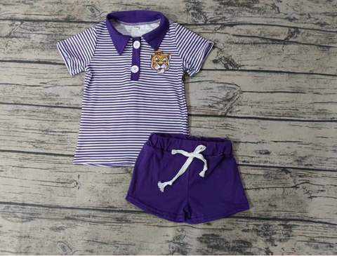 Order Deadline:11th July Split order baby boy clothes state boy summer shorts set