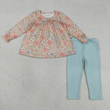 RTS  Matching kids clothing flower print clothing girl spring clothing-2026.3.14