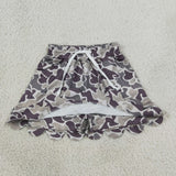 GLK0297 Girls camo scalloped Skirt