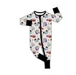 Order Deadline：13th Sept Split order baby boy  cartoon car halloween winter romper