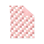 Order Deadline:12th Nov. Split order baby blanket pink gingham baby minky blanket