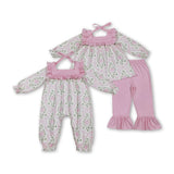 RTS kids matching clothing pumpkin print clothing girl winter clothing-2025.7.19