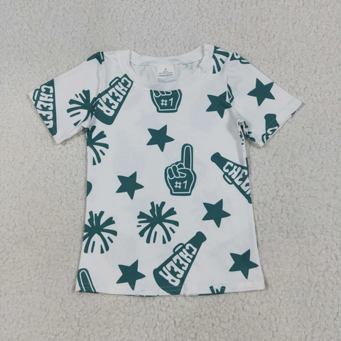 GT0955   toddler girl clothes cheer girl summer top shirt