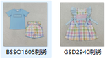 RTS  matching kids clothing embroidery I love mama print clothing baby summer clothing-2026.3.17