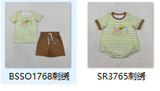 RTS kids matching clothing embroidery fishing print clothing boy summer clothing-2026.1.26