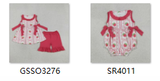 RTS  Matching clothing kids strawberry print baby girl summer clothing-2026.5.5