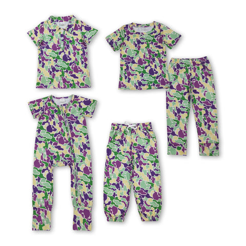 RTS kids matching clothing camo print clothing kids mardi gras winter clothing-2025.10.27