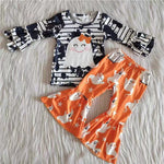 Promotion $5.5/set no MOQ RTS long sleeve shirt and pants girls outfits