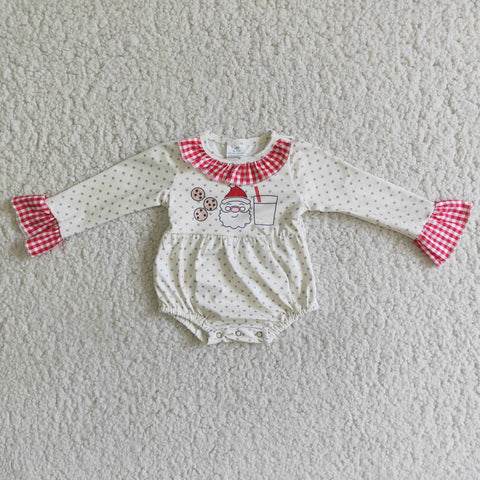 6 A18-12 Promotion $5.5/set no MOQ RTS christmas long sleeve baby romper