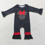 Promotion $5.5/set no MOQ RTS christmas long sleeve baby romper