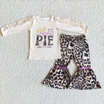 Promotion $5.5/set white long sleeve shirt and pants girls outfits