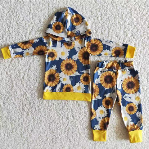 6 B10-5  Promotion $5.5/set no MOQ RTS flower long sleeve shirt and pants boys outfits