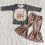 Promotion $5.5/set no MOQ RTS black long sleeve shirt and pants girls outfits