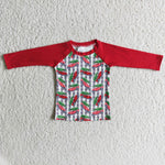 Promotion $5.5/set no MOQ RTS red long sleeve boy shirt