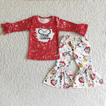 6 C11-4  Promotion $5.5/set no MOQ RTS long sleeve shirt and pants girls outfits