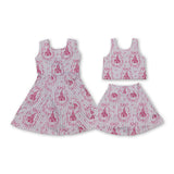 RTS Matching clothing kids castle print clothing girl summer yoga dress-2026.5.20