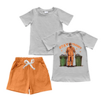 Order Deadline:26th Nov. Split order baby boy clothes president boy summer shorts set 2