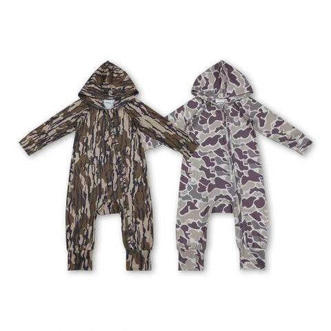 RTS kids matching clothing camo print clothing baby winter romper-2025.11.11