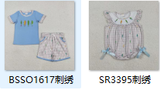 RTS kids matching clothing embroidery fishing print clothing baby summer clothing-2025.12.18