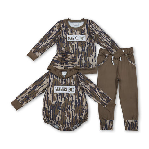 RTS kids matching clothing embroidery mama's boy print clothing boy  winter clothing-2025.11.26