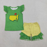 RTS kids matching clothing golf print clothing baby summer clothing-2026.1.21