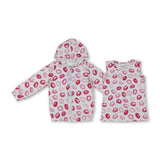 RTS toddler clothes matching clothing kiss print top baby girl valentine clothing-2025.12.23