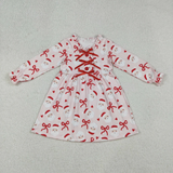 RTS kids matching clothing santa print clothing girl christmas winter clothing-2025.10.11