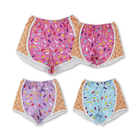 RTS toddler clothes matching clothing ice cream shorts  mama kids clothes