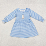 GLD0701   toddler girl clothes embroidery pubby girl winter dress