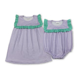RTS Matching kids clothing purple print clothing girl summer clothing-2026.4.14